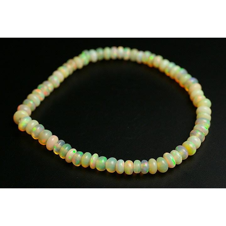 エチオピアオパールボタンブレスレットプレミアムグレード エチオピア