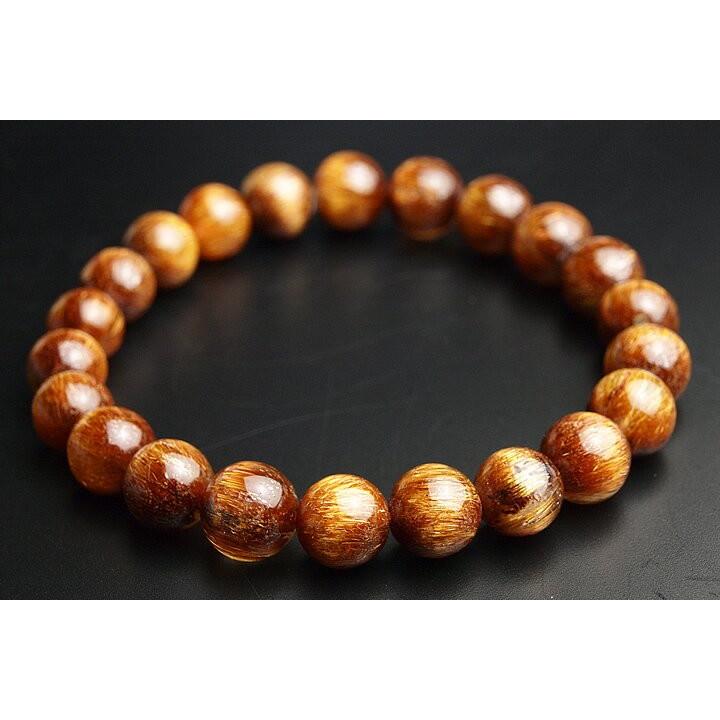 8mmオレンジキャッツアイルチルブレスレット 12Aグレード