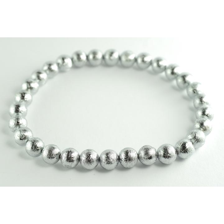 業界最安値に挑戦中！6mmギベオン隕石ブレスレット （メテオライト