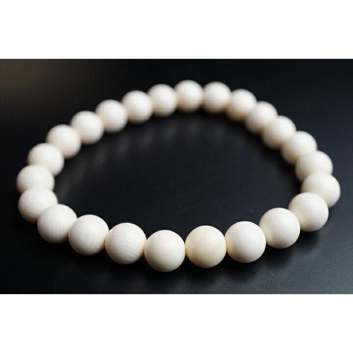 マンモス牙　ブレスレット 8mmマンモス牙化石ブレスレット : ギャラリーメイスン ヤフー店 - 通販