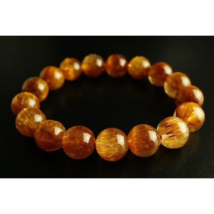 12mmオレンジキャッツアイルチルブレスレット ファイナルグレード++