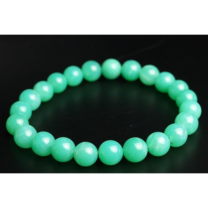 韓国の慰安婦像 8mmクリソプレーズブレスレット プレミアムグレード