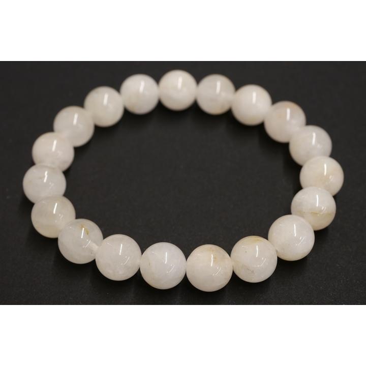 10mm山梨県産　甲州乙女水晶ブレスレット　組合認定商品カード付き