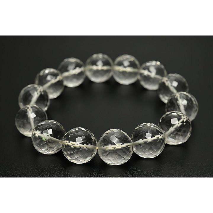 13mmヒマラヤ水晶カットブレスレット ニキールジェムス社製の画像