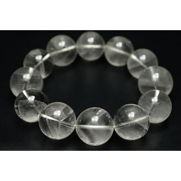 18〜20mm最高級品3Aホワイトファントムブレスレット ブラジル産の画像