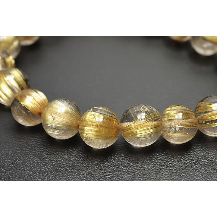 9.7〜10.5mm12Aキャッツアイルチルブレスレットの画像