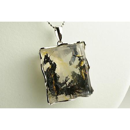 デンドライト　デンドリチックアゲート　ペンダントトップ　最高級品