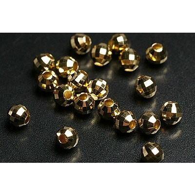 3mm K18ミラーボール粒売りビーズ : ギャラリーメイスン ヤフー店