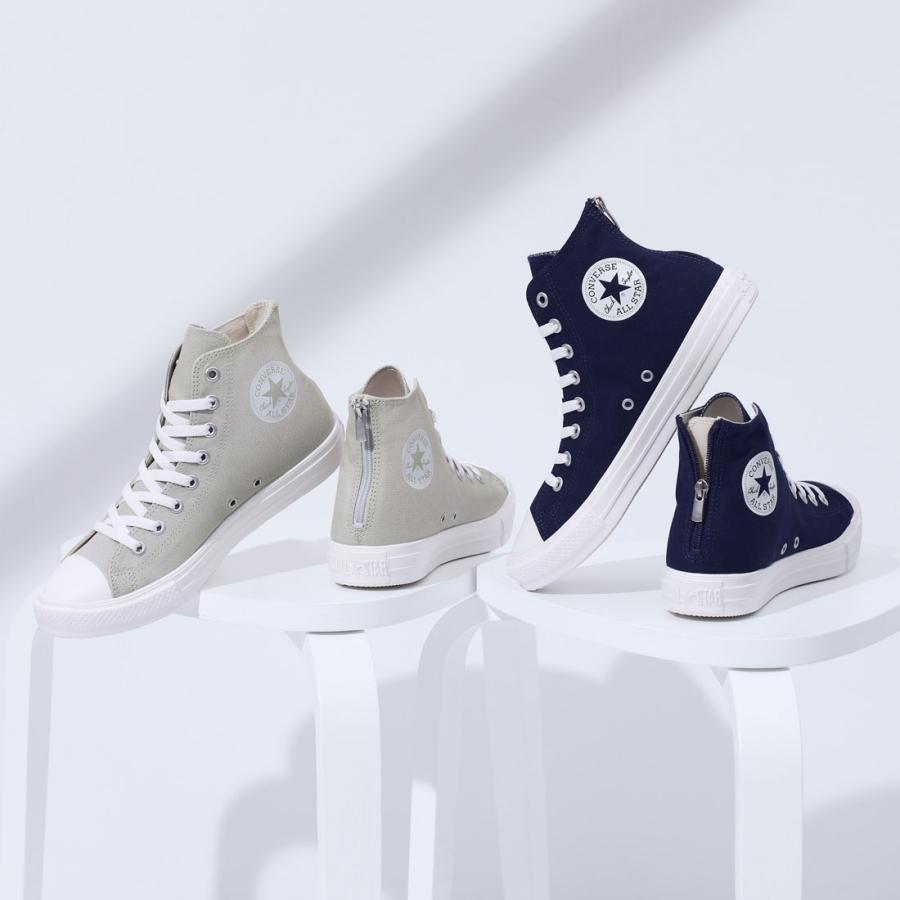 コンバース CONVERSE レディース メンズ スニーカー オールスター ライト バックジップ HI ジップ ファスナー ハイカット シンプル 履きやすい｜gallerymc｜04