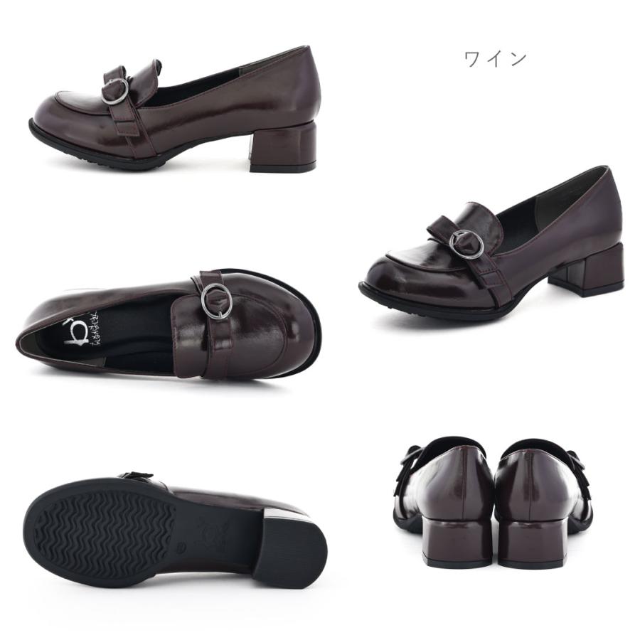 by あしながおじさん　厚底 ローファー おでこ マニッシュシューズ パンプス byあしながおじさん レディース カジュアルシューズ おでこモカ