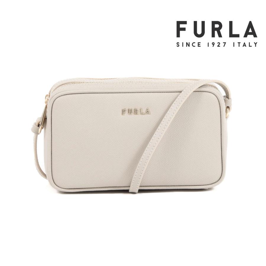FURLA ホワイトレザーポシェット Furla(フルラ) グレン レザー CHALK 白 ホワイト GLENN Shoulder