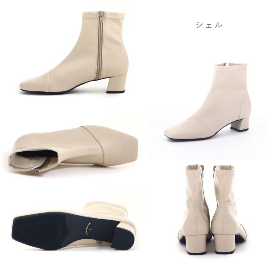 レディース ブーツ スクエアトゥブーツ ショートブーツ 疲れにくい 歩きやすい スクエアトゥ シンプル ローヒール チャンキーヒール 太ヒール ディアギャラリー DEAR GALLERY 日本製 サイドジッパー サイドファスナー レディース ブーツ スクエアトゥブーツ ショートブーツ 疲れにくい