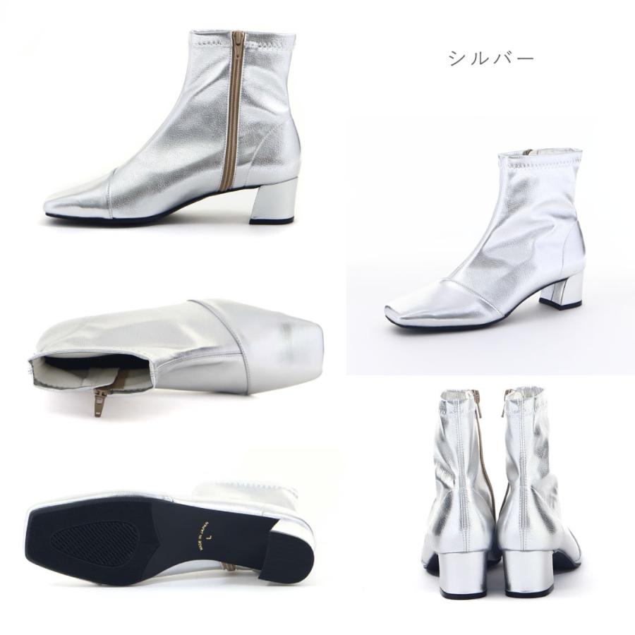 レディース ブーツ スクエアトゥブーツ ショートブーツ 疲れにくい