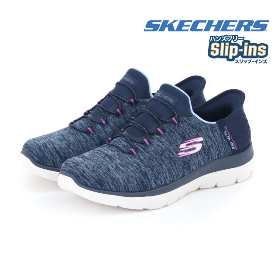 スケッチャーズ SKECHERS レディース スニーカー スリッポン スリップ