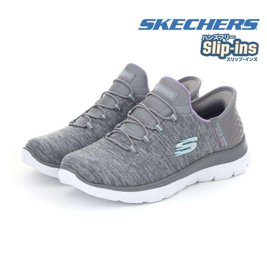 スケッチャーズ SKECHERS レディース スニーカー スリッポン スリップ