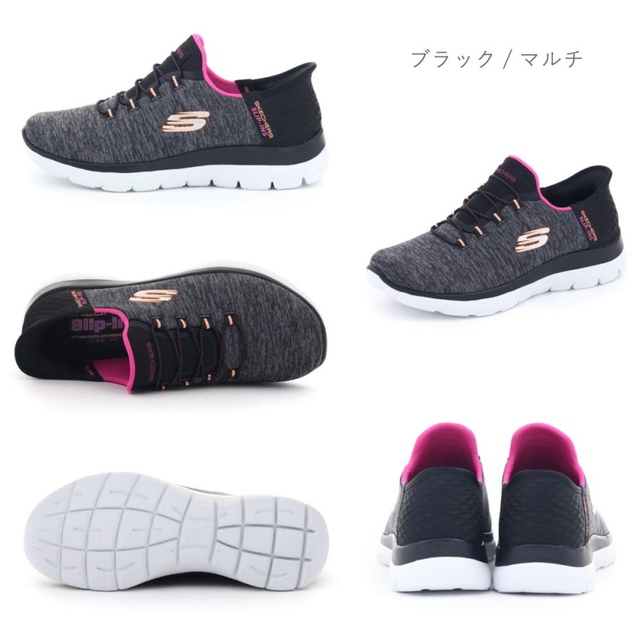 スケッチャーズ SKECHERS レディース スニーカー スリッポン スリップ