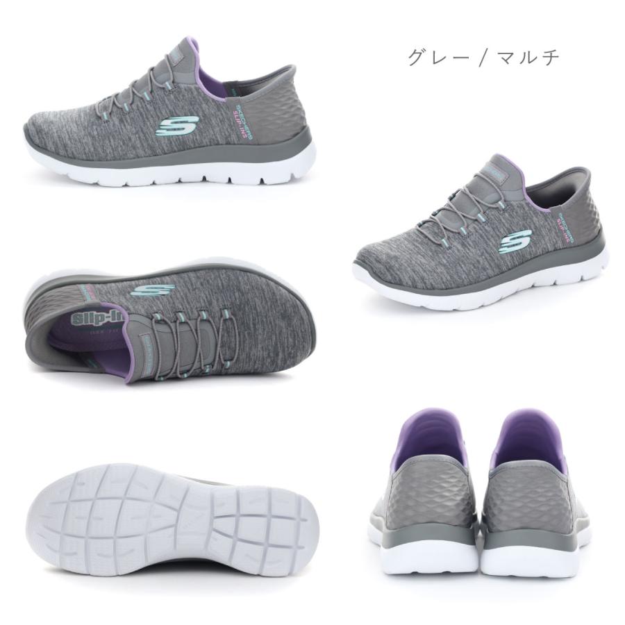 スケッチャーズ SKECHERS レディース スニーカー スリッポン スリップ