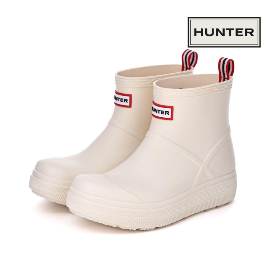 HUNTER ホワイトブーツ　23cm ハンター HUNTER レディース イントレピッド ジップ アンクル スノー