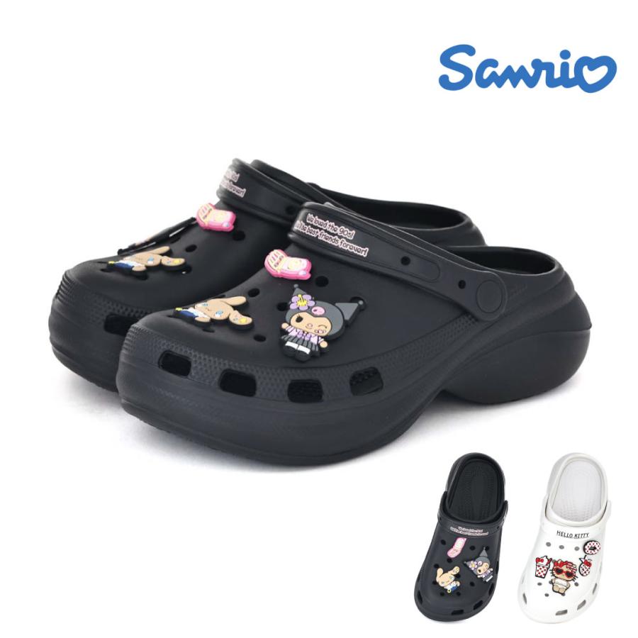 sanrio（サンリオ） レディース サンダル クロッグサンダル 厚底