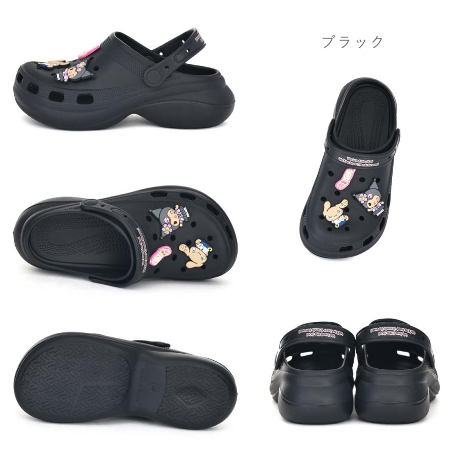 クロックス サンリオ サンダル sanrio（サンリオ） レディース サンダル クロッグサンダル 厚底