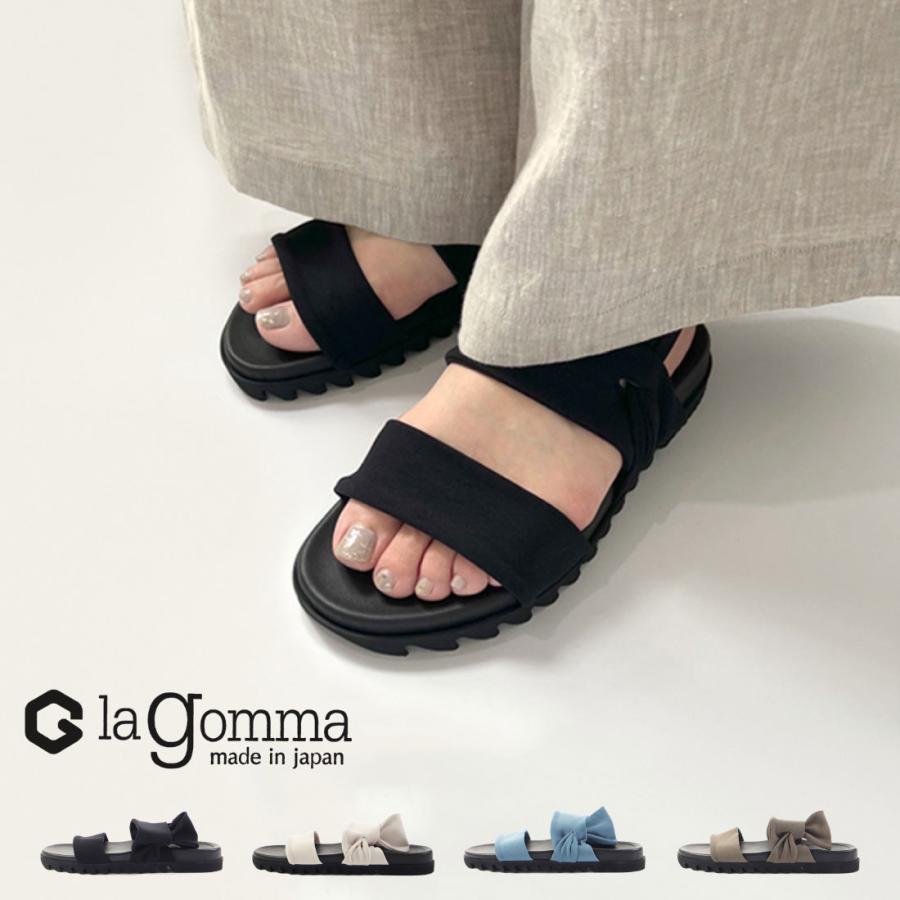 ラゴンマ la gomma レディース サンダル ストレッチビーバンドサンダル LGW-13 ぺたんこ 痛くない 歩きやすい ビーチサンダル ビーサン ストラップサンダル 日本製 ストレスフリー ラゴンマ la gomma レディース サンダル ストレッチビーバンドサンダル