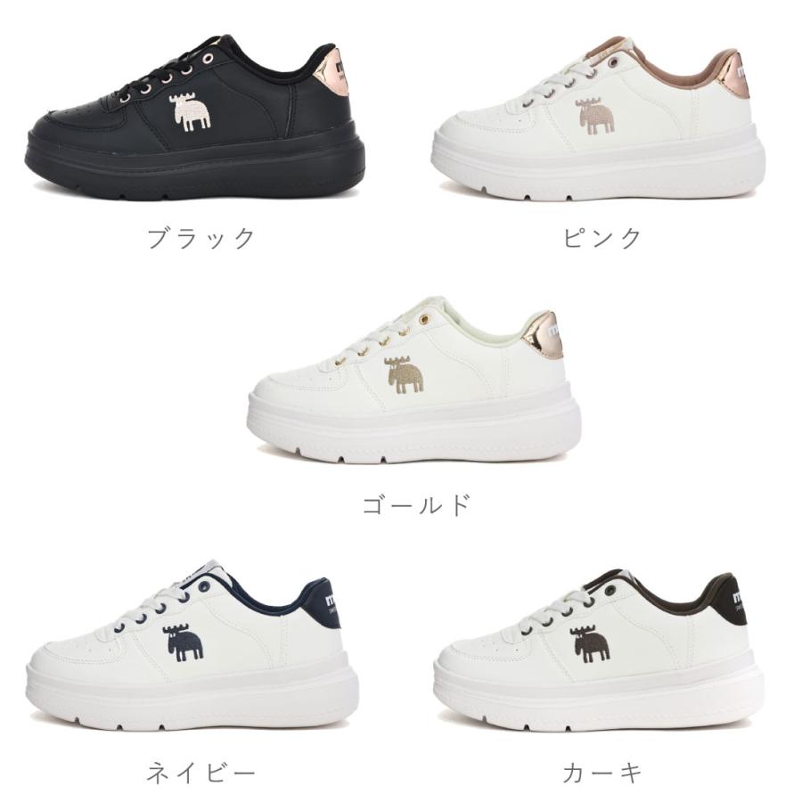 moz（モズ） レディース スニーカー 4779 スウェーデン ローゴン 厚底