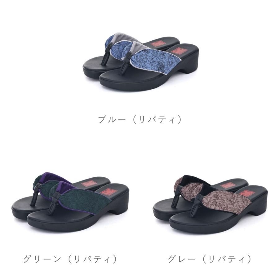 レディース サンダル 鼻緒 和柄サンダル 和柄サンダル 浴衣 夏祭り 日本製 花柄 下駄風 ちりめん 和装 つっかけ 桜 花柄 美杉 リゾート 4.5cmヒール misugi |  | 10