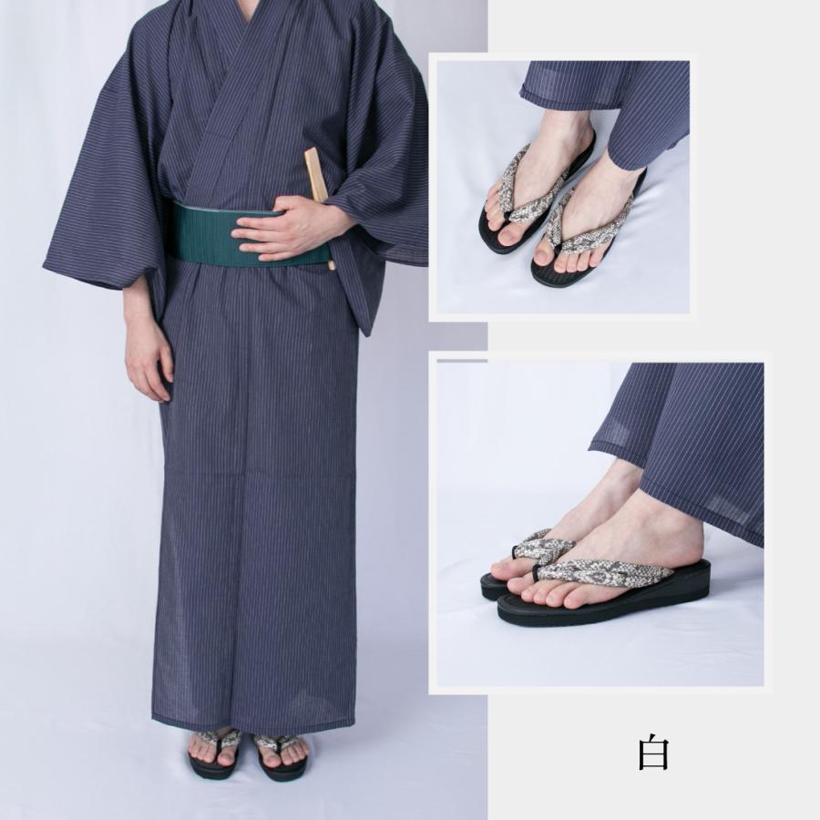 メンズ サンダル 草履 カリプソサンダル 和柄サンダル 蛇柄 パイソン 浴衣 甚平 お祭り 夏祭り日本製 鼻緒 和装 消臭 つっかけ 850 851 美杉 misugi |  | 08