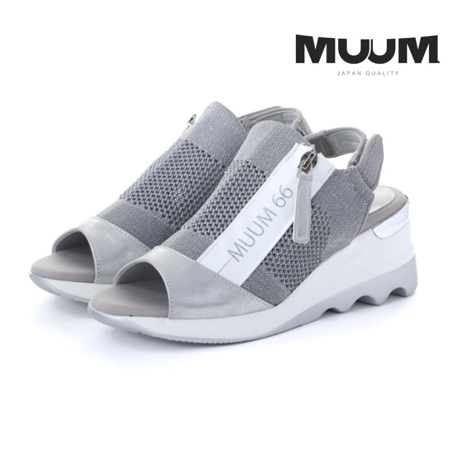 MUUM（ムーム） レディース サンダル 厚底サンダル MUUMロゴ フライ 