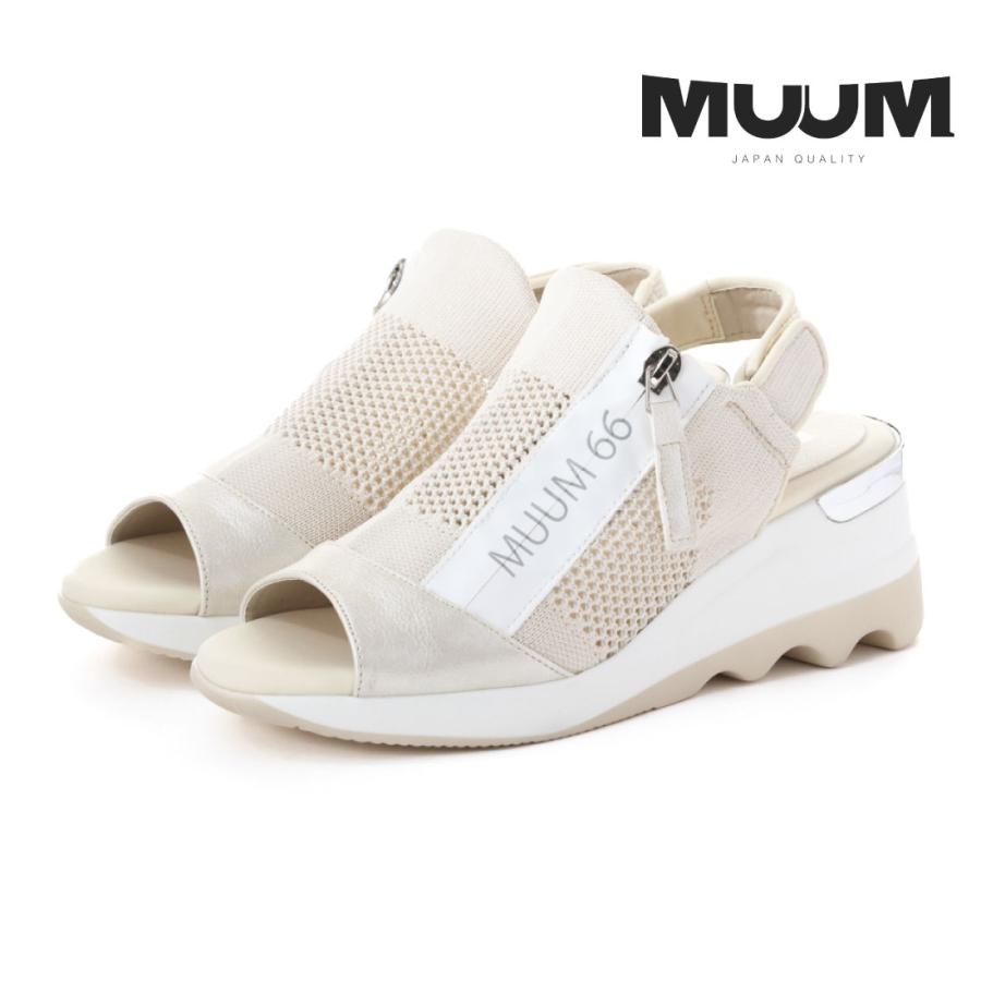MUUM（ムーム） レディース サンダル 厚底サンダル MUUMロゴ フライ 