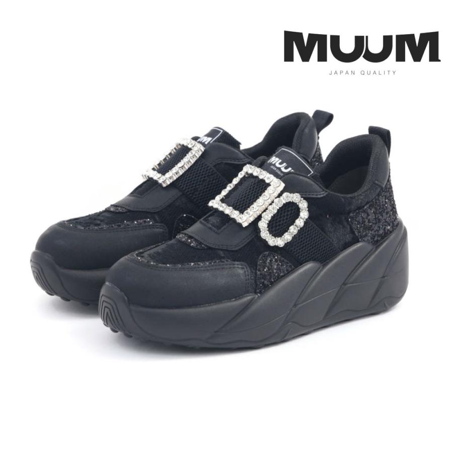 MUUM（ムーム） レディース スニーカー スリッポン 厚底 ダブル