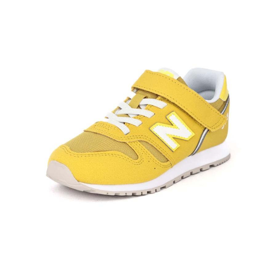 ニューバランス new balance キッズ ジュニア スニーカー Y373 20K バンジー ウィズ トップ ストラップ イエロー 運動靴 子供靴 男の子 女の子 マジックテープの画像