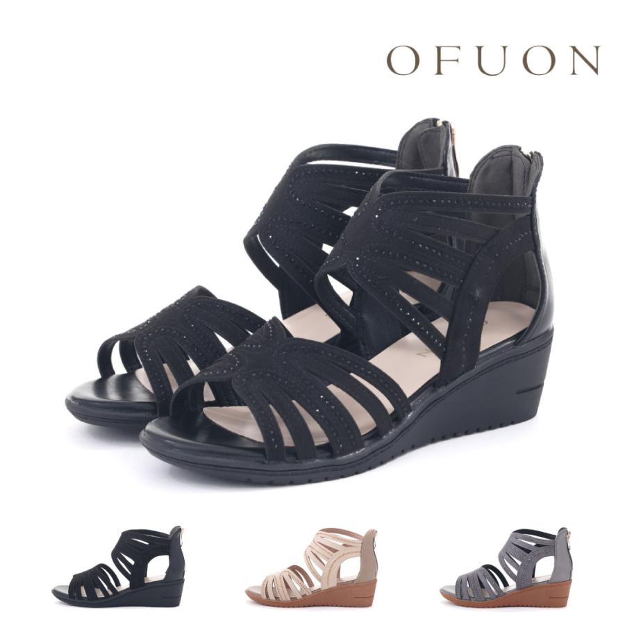 OFUON（オフオン） レディース サンダル グラディエーターサンダル