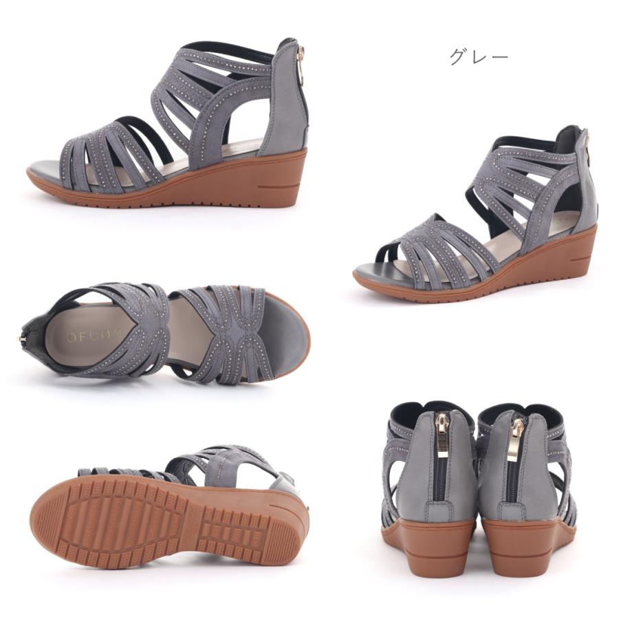 OFUON（オフオン） レディース サンダル グラディエーターサンダル