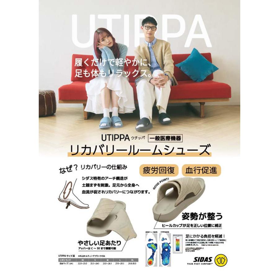 SIDAS（シダス） レディース メンズ スリッパ ウチッパ UTIPPA ルーム
