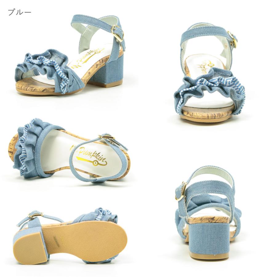 キッズサンダル ローヒール シンプル デニム ストラップ キッズ おしゃれ チャンキーヒール 女の子 イエローパンプキン かわいい Jn16 Ts Jn16 フットプレイス 通販 Yahoo ショッピング
