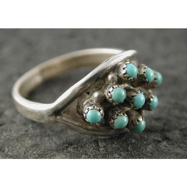 シルバーアクセサリー リング インディアンジュエリー ズニ サイズ15