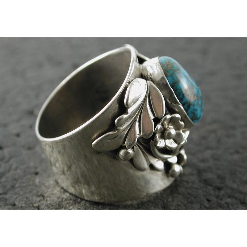 インディアンジュエリー ナバホ リング Leonard Platero サイズ18