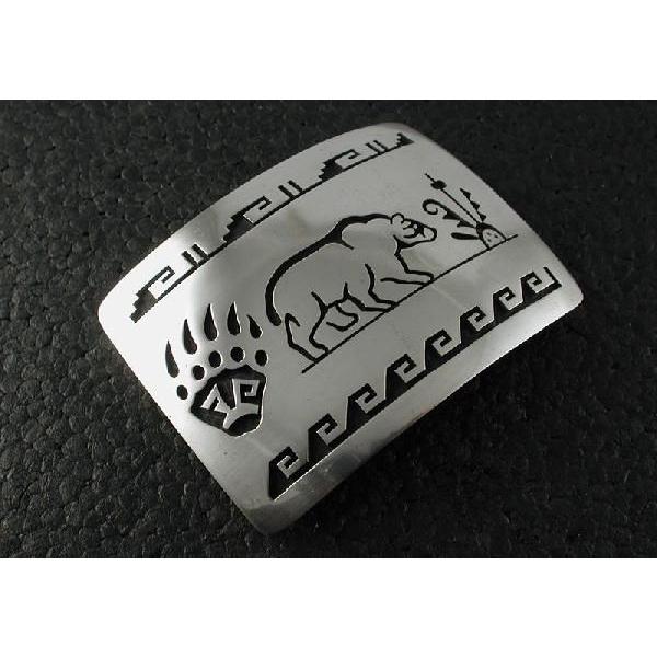 シルバーアクセサリー バックル インディアンジュエリー ホピ Terrance Lomayestewaの画像