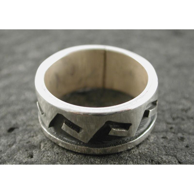 シルバーアクセサリー リング インディアンジュエリー ホピ サイズ8.5