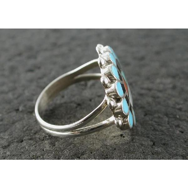 美品☆インディアンジュエリー　リング☆ インディアンジュエリー ズニ リング Emma Romancito サイズ10