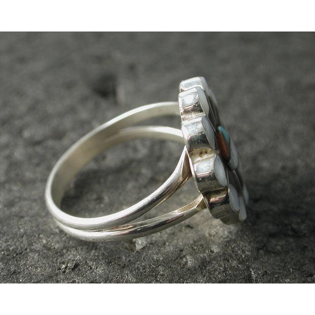 シルバーアクセサリー リング インディアンジュエリー ズニ サイズ13