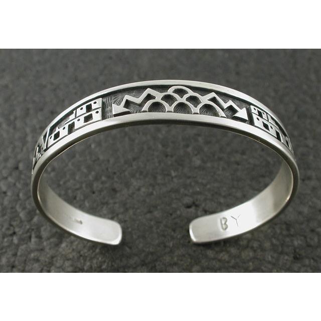 期間限定送料無料 シルバーアクセサリー バングル インディアンジュエリー ホピ Belvin Yuyaheova 特売 Kuljic Com