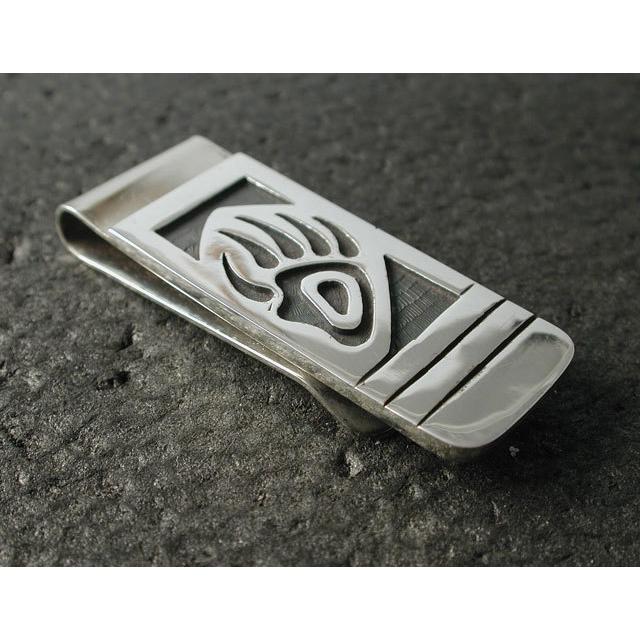 シルバーマネークリップ　ズニ シルバーアクセサリー マネークリップ インディアンジュエリー