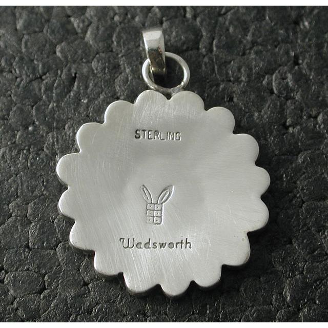 アクセサリー Hopi silver pendant RONALD WADSWORTH HOPI Spinner Pendant .925 SOLID Silver Signed Artist Cheryl