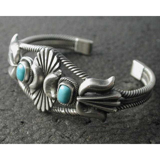 シルバーアクセサリー バングル インディアンジュエリー ナバホ Bobby 