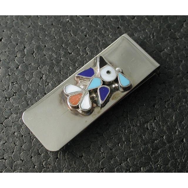 シルバーアクセサリー マネークリップ インディアンジュエリー ズニ