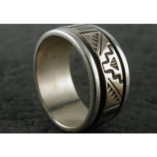 NATIVEインディアン ナバホリング ☆ Edison Sandy Smith (Ring) 31～32号 インディアンジュエリー