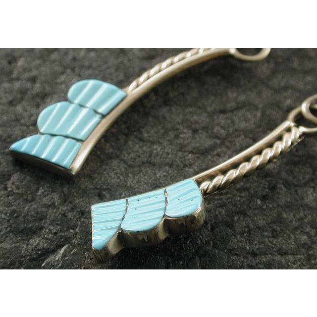 シルバーアクセサリー インディアンジュエリー ボロタイ ズニ Janet
