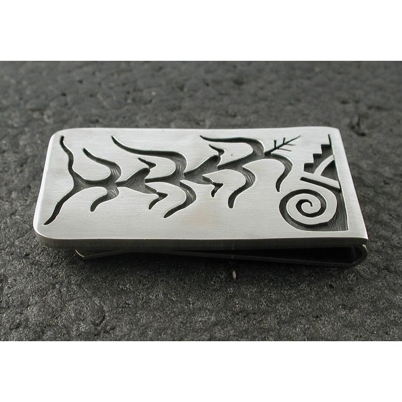 シルバーアクセサリー マネークリップ インディアンジュエリー ホピ